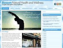 Tablet Screenshot of blossomnaturalhealth.com